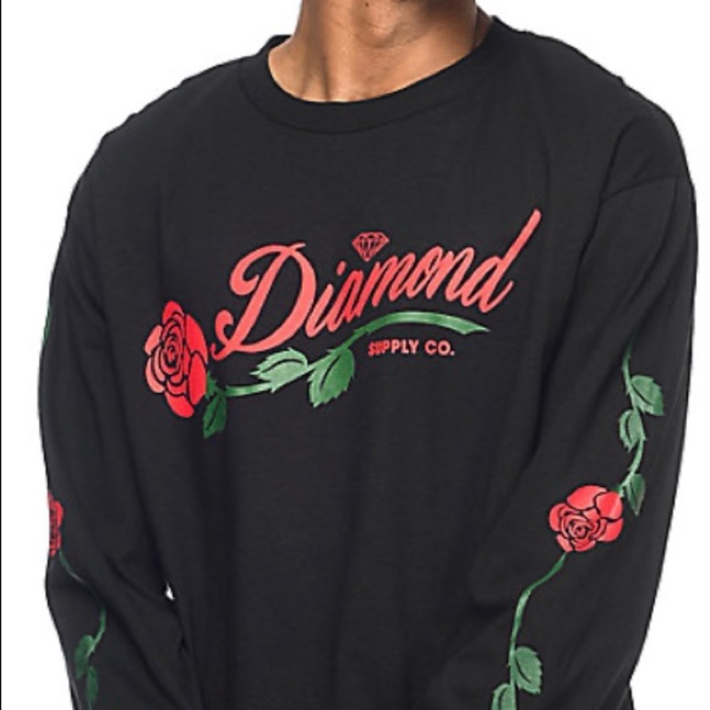 Diamond Supply Co. LA Rose Black